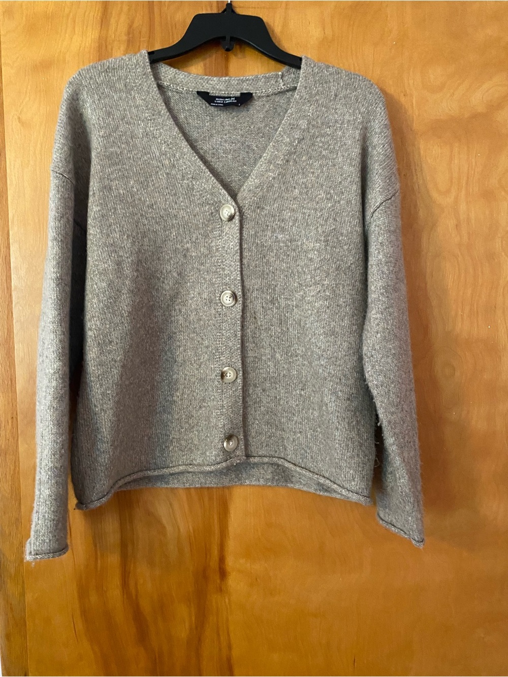 Member’s Mark Taupe V-Neck Button Front Cardigan